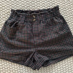 American Eagle Retro Plaid Shorts